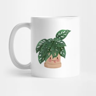 Cute Plant Illustration, Monstera Adansonii 2 Mug